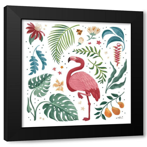 Jungle Love VI White Black Modern Wood Framed Art Print by Penner, Janelle