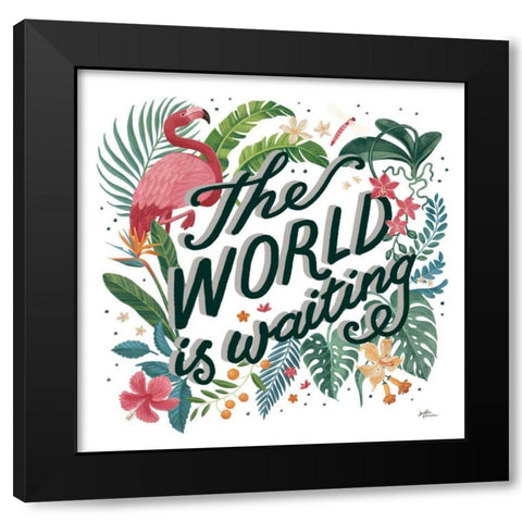 Jungle Love VIII White Black Modern Wood Framed Art Print by Penner, Janelle