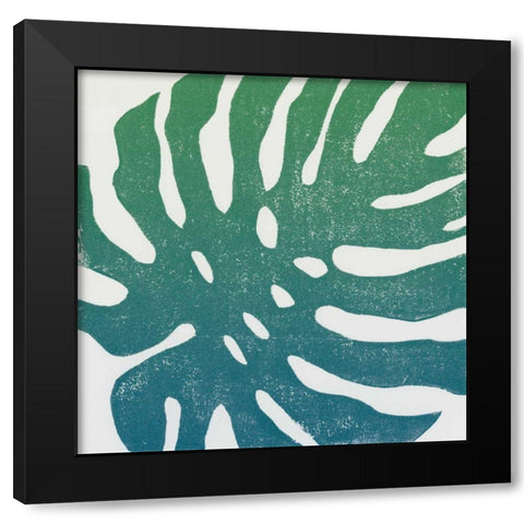 Tropical Treasures I Blue Green Black Modern Wood Framed Art Print by Hershey, Moira