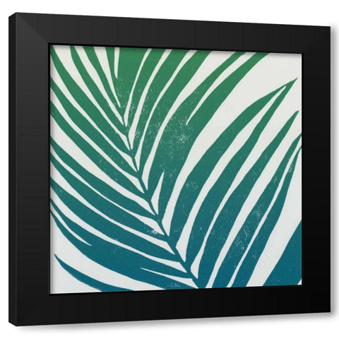 Tropical Treasures III Blue Green Black Modern Wood Framed Art Print with Double Matting by Hershey, Moira