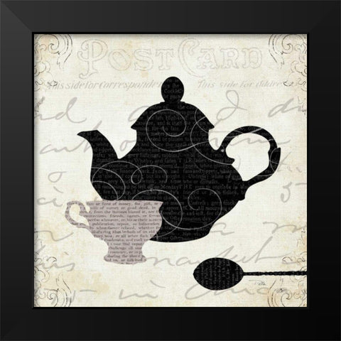 Cream and Sugar II Black Modern Wood Framed Art Print by Pela