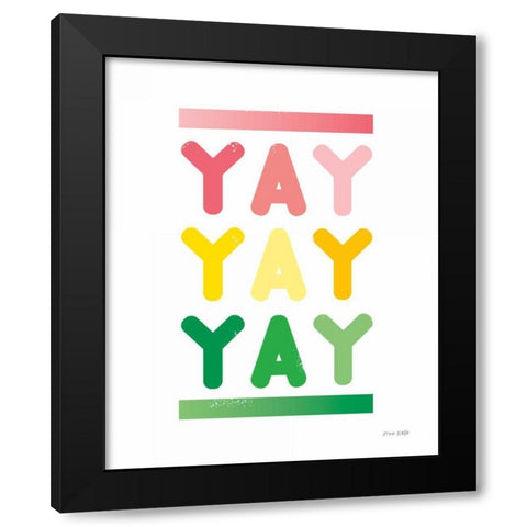 Yay Black Modern Wood Framed Art Print with Double Matting by Kelle, Ann
