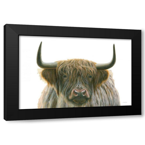 Highlander Black Modern Wood Framed Art Print by Wiens, James