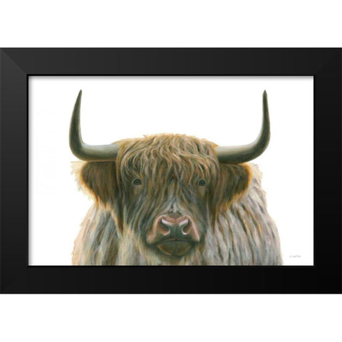 Highlander Black Modern Wood Framed Art Print by Wiens, James