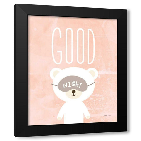 goodnight Black Modern Wood Framed Art Print by Kelle, Ann