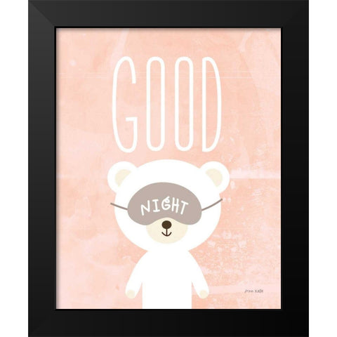 goodnight Black Modern Wood Framed Art Print by Kelle, Ann