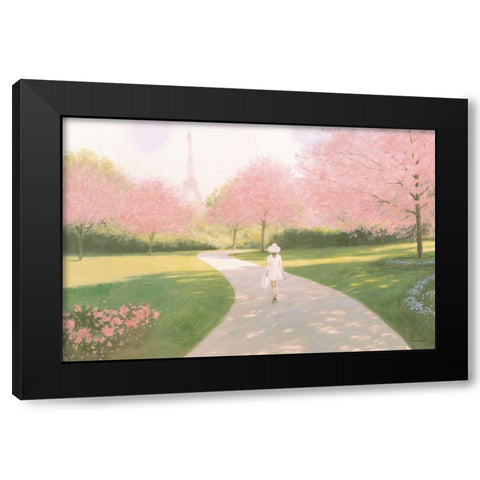 Printemps a Paris II Black Modern Wood Framed Art Print by Fabiano, Marco