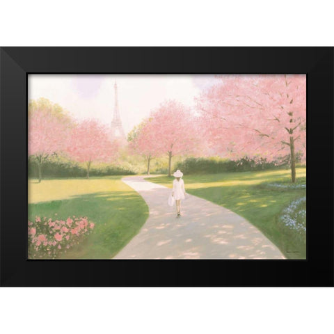 Printemps a Paris II Black Modern Wood Framed Art Print by Fabiano, Marco