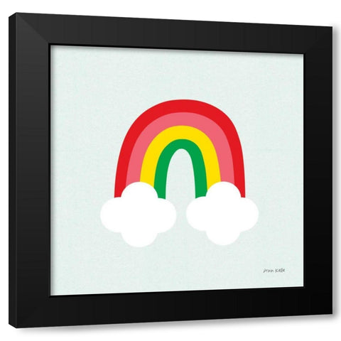 Bright Rainbow I Black Modern Wood Framed Art Print with Double Matting by Kelle, Ann