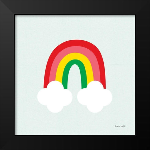 Bright Rainbow I Black Modern Wood Framed Art Print by Kelle, Ann