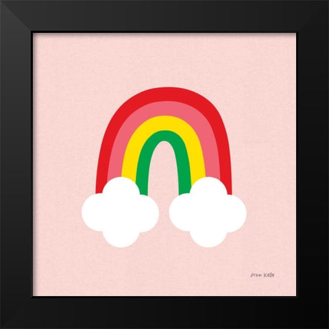 Bright Rainbow II Black Modern Wood Framed Art Print by Kelle, Ann
