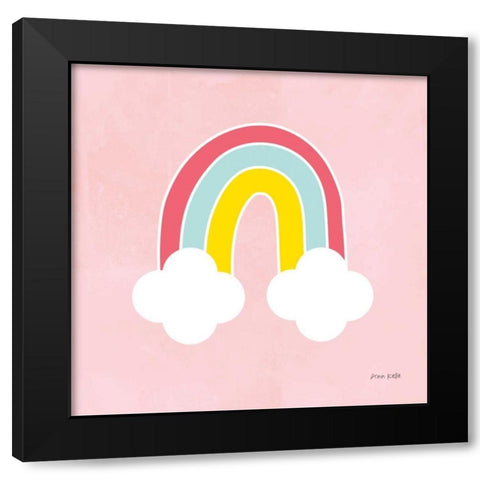 His Rainbow Black Modern Wood Framed Art Print by Kelle, Ann