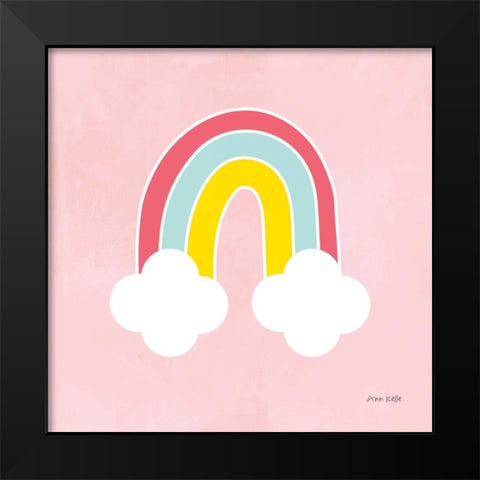 His Rainbow Black Modern Wood Framed Art Print by Kelle, Ann