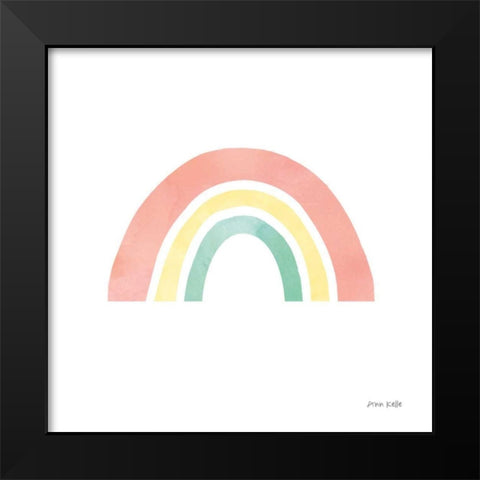 Pastel Rainbow I Black Modern Wood Framed Art Print by Kelle, Ann