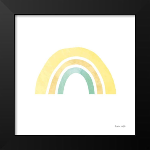 Pastel Rainbow II Black Modern Wood Framed Art Print by Kelle, Ann