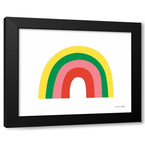 Rainbow II Black Modern Wood Framed Art Print with Double Matting by Kelle, Ann