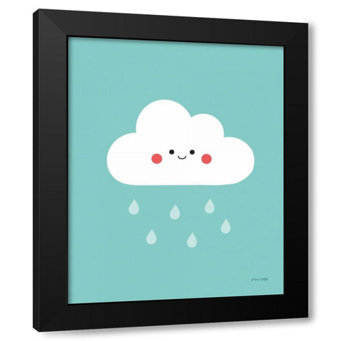Happy Cloud II Black Modern Wood Framed Art Print with Double Matting by Kelle, Ann