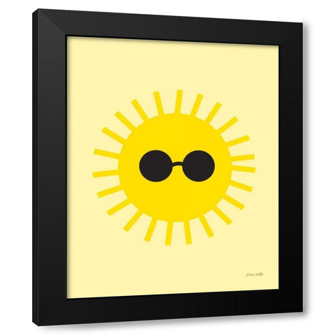 Sunny Black Modern Wood Framed Art Print with Double Matting by Kelle, Ann