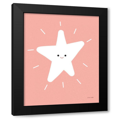 Star Black Modern Wood Framed Art Print by Kelle, Ann