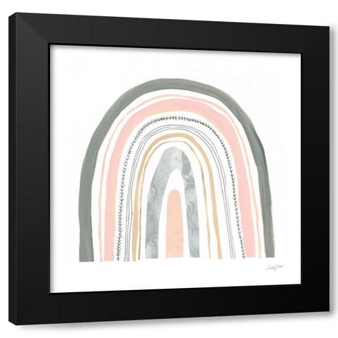 Boho Rainbow II Black Modern Wood Framed Art Print by Prahl, Courtney