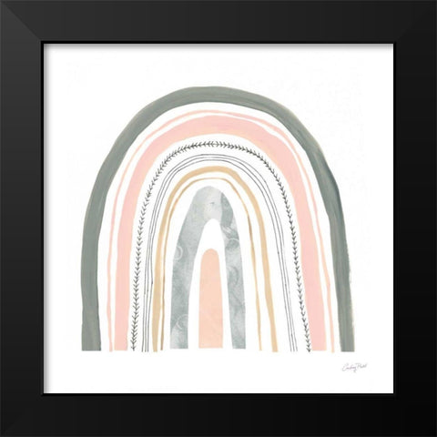 Boho Rainbow II Black Modern Wood Framed Art Print by Prahl, Courtney