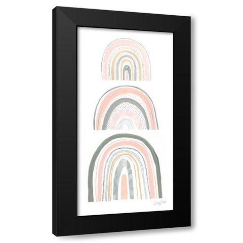 Boho Rainbow VI Black Modern Wood Framed Art Print by Prahl, Courtney