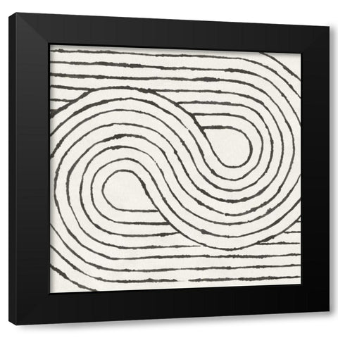 Rainbow Road I BW Black Modern Wood Framed Art Print by Hershey, Moira