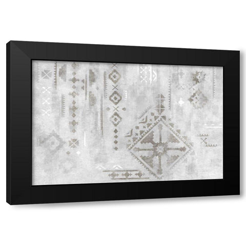 Scandanavian Mood I Silver Black Modern Wood Framed Art Print by Vassileva, Silvia
