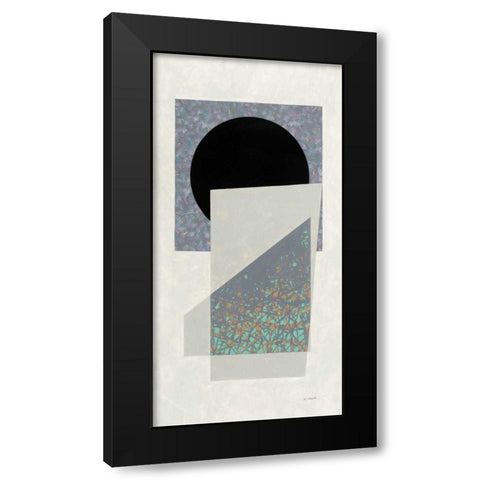 Full Moon I v2 Panel Black Modern Wood Framed Art Print with Double Matting by Schick, Mike