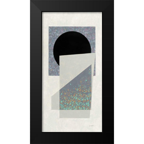 Full Moon I v2 Panel Black Modern Wood Framed Art Print by Schick, Mike
