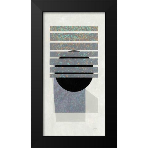 Full Moon II v2 Panel Black Modern Wood Framed Art Print by Schick, Mike