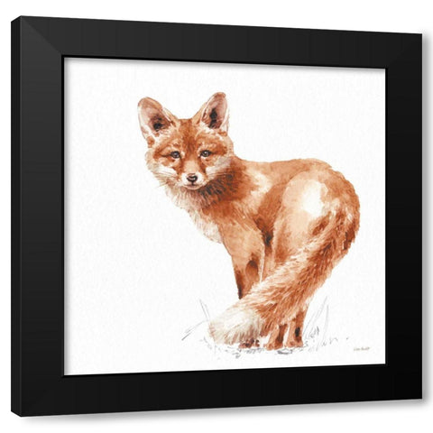 Forest Friends XI Red Black Modern Wood Framed Art Print with Double Matting by Audit, Lisa