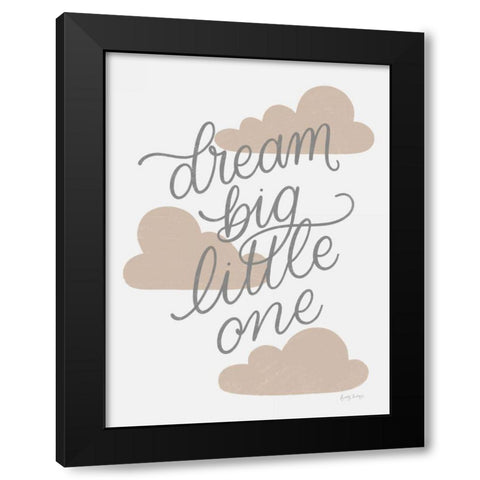 Boho Nursery IV Gray Crop Black Modern Wood Framed Art Print with Double Matting by Thorns, Becky