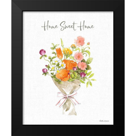 Farmhouse Floral IV Black Modern Wood Framed Art Print by Grove, Beth