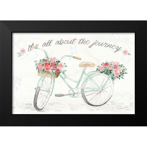 Boho Ride VI Black Modern Wood Framed Art Print by June, Dina