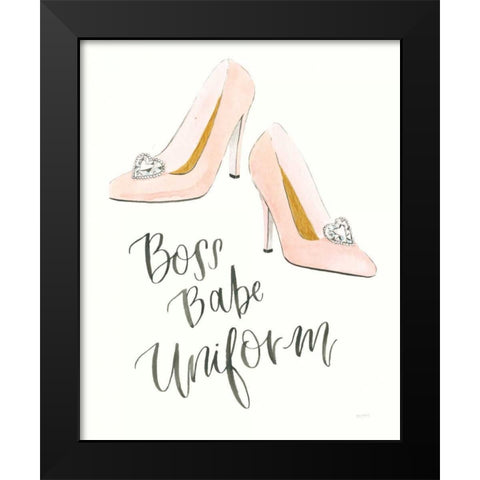 Boss Babe III Black Modern Wood Framed Art Print by Jackson, Jenaya