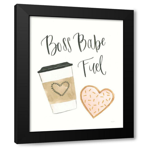 Boss Babe IV Black Modern Wood Framed Art Print with Double Matting by Jackson, Jenaya