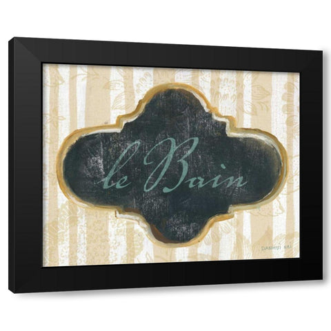 le Bain Black Modern Wood Framed Art Print with Double Matting by Nai, Danhui