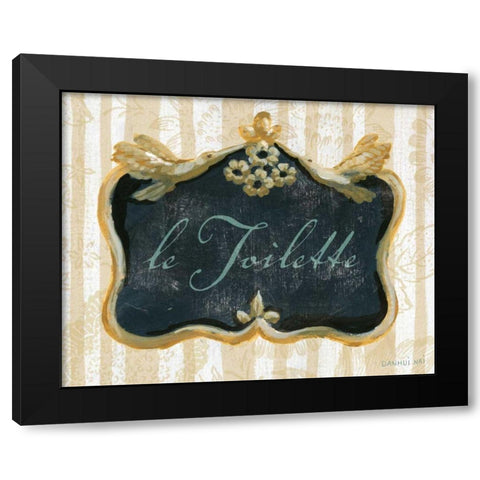 le Toilette Black Modern Wood Framed Art Print with Double Matting by Nai, Danhui