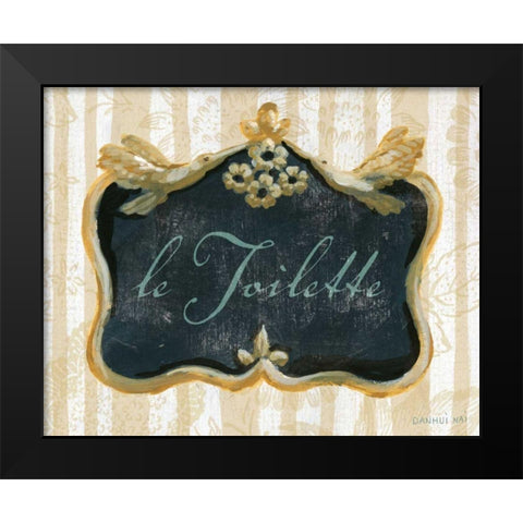 le Toilette Black Modern Wood Framed Art Print by Nai, Danhui