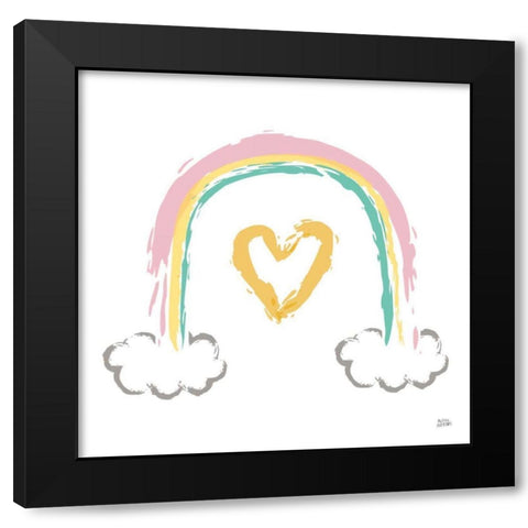 Rainbow Dream II Black Modern Wood Framed Art Print with Double Matting by Averinos, Melissa