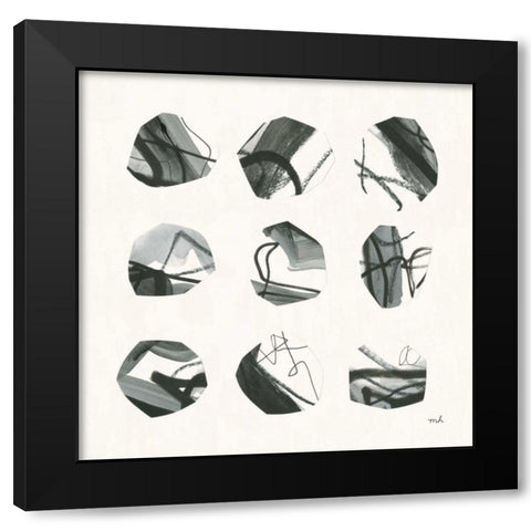 Tempest I Black Modern Wood Framed Art Print with Double Matting by Hershey, Moira