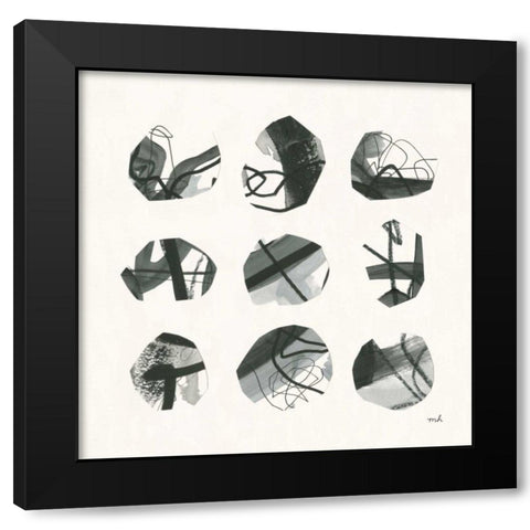 Tempest II Black Modern Wood Framed Art Print by Hershey, Moira