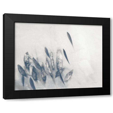 Gently Waving Neutral Crop Black Modern Wood Framed Art Print by Maye, Jo
