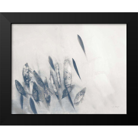Gently Waving Neutral Crop Black Modern Wood Framed Art Print by Maye, Jo