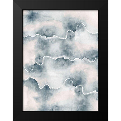 Flow II Black Modern Wood Framed Art Print by Marshall, Laura