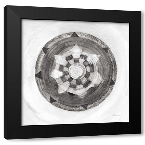Woven Beauty IV BW Black Modern Wood Framed Art Print by Hristova, Albena