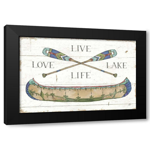 Lake Sketches III Color Black Modern Wood Framed Art Print with Double Matting by Brissonnet, Daphne