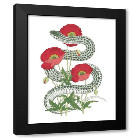 Natural Beauty II Black Modern Wood Framed Art Print by Wild Apple Portfolio