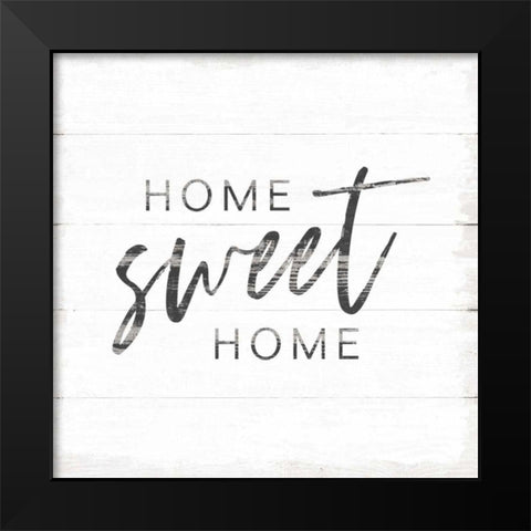 Home Inspiration I Black Modern Wood Framed Art Print by Wild Apple Portfolio